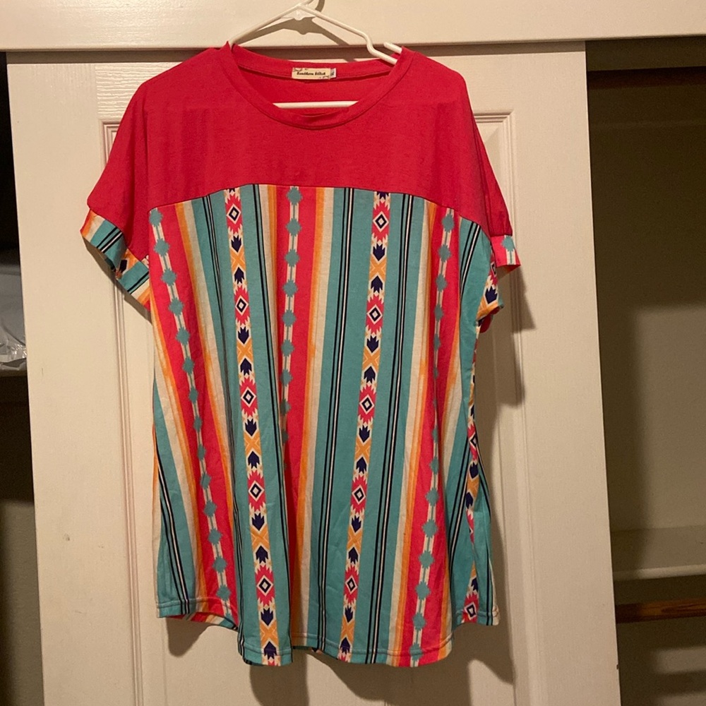 Muti-colored print shirt